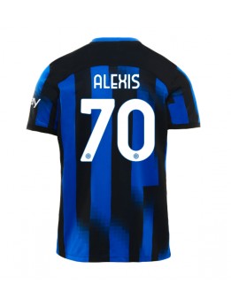 Moški Nogometna dresi replika Inter Milan Alexis Sanchez #70 Domači 2023-24 Kratek rokav
